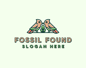 Bird Botanical Plant logo design