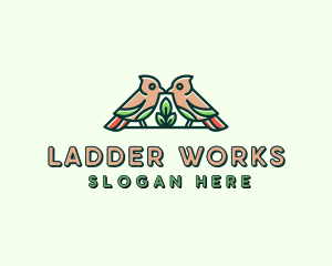 Bird Botanical Plant logo design