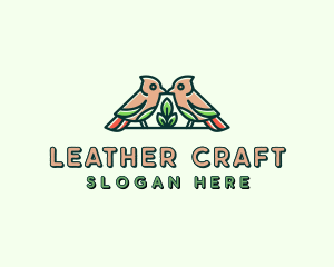 Bird Botanical Plant logo design