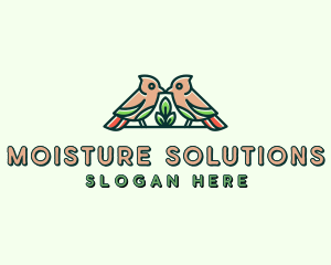 Bird Botanical Plant logo design