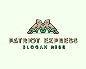 Bird Botanical Plant logo design