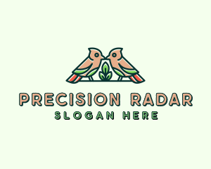 Bird Botanical Plant logo design