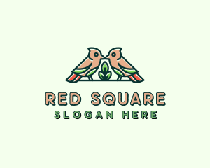 Bird Botanical Plant logo design