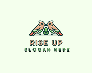 Bird Botanical Plant logo design