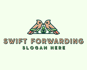 Bird Botanical Plant logo design