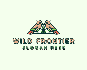 Bird Botanical Plant logo design