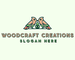 Bird Botanical Plant logo design