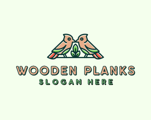 Bird Botanical Plant logo design