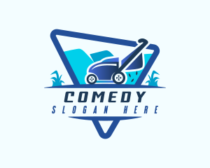 Lawn Mower Gardening Logo