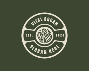 Coffee Bean Organic Cafe logo design