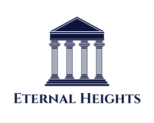 Pantheon - Greek Architecture Pillar Firm logo design