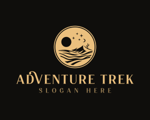 Trekking - Outdoor Desert Trekking logo design