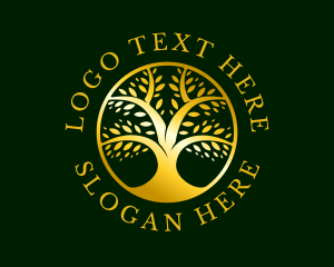 Ecology - Gold Tree Plantation logo design