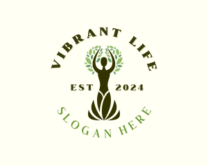 Woman Tree Wellness Spa logo design