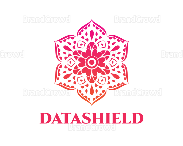 Pink Articulated Flower Logo