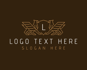 Expensive - Luxury Griffin Wings logo design