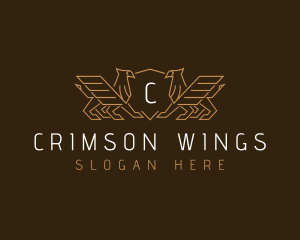 Luxury Griffin Wings logo design