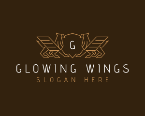 Luxury Griffin Wings logo design