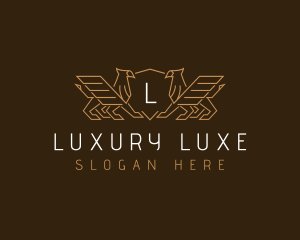 Luxury Griffin Wings logo design