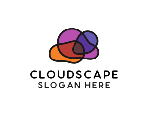 Water Bubble Cloud logo design