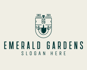 Gardening Yard Shovel logo design