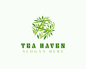 Leafy Herbal Garden logo design