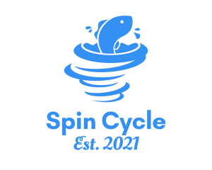 Twister - Marine Fish Whirlpool logo design