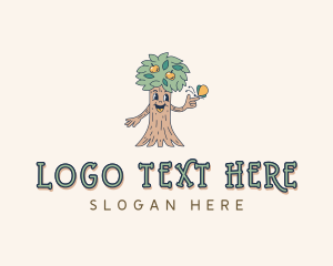 Tree Service - Orange Tree Garden logo design