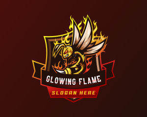 Flaming Bee Gaming logo design