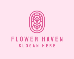 Blossoming - Pretty Flower Beauty logo design