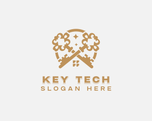 Real Estate Key logo design