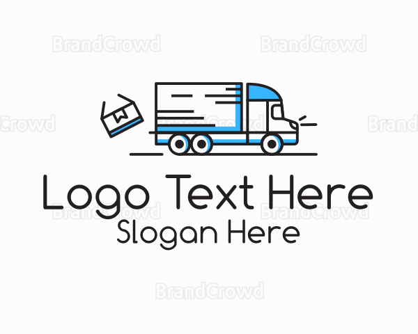 Minimalist Delivery Truck Logo