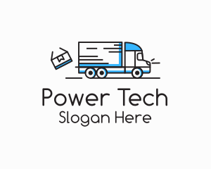 Truckload - Minimalist Delivery Truck logo design