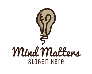 Neurology - Light Bulb Mind logo design