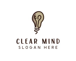 Light Bulb Mind logo design