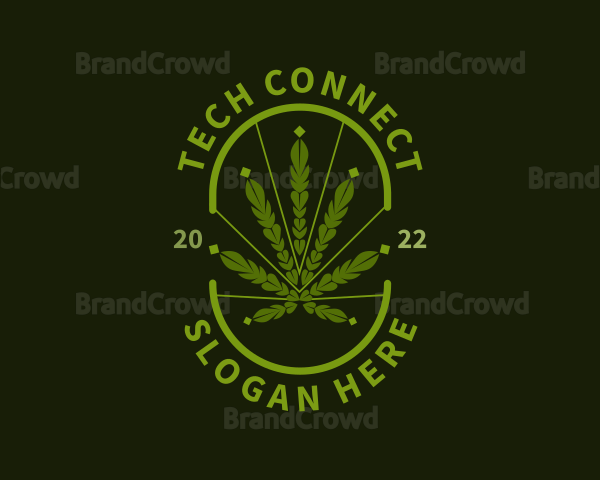Organic Weed Marijuana Logo