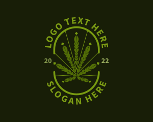 Plant - Organic Weed Marijuana logo design