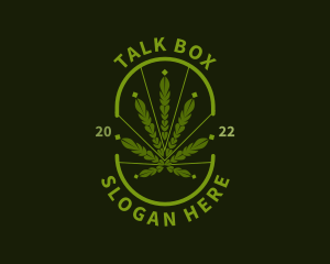 Weed - Organic Weed Marijuana logo design