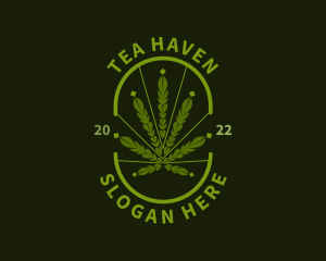 Organic Weed Marijuana logo design