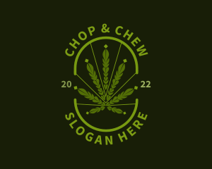 Plantation - Organic Weed Marijuana logo design