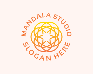 Mandala - Flower Sun Mandala logo design