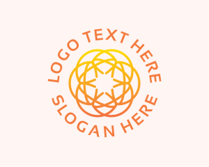 App - Flower Sun Mandala logo design