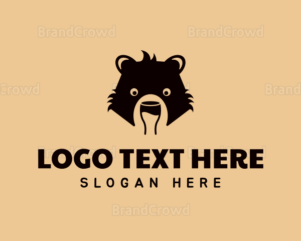 Bear Liquor Beverage Logo