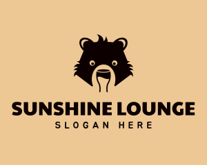 Bear Liquor Beverage logo design