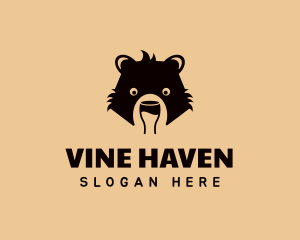 Bear Liquor Beverage logo design