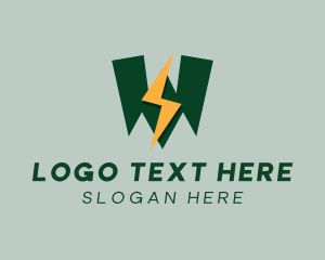 Hero - Super Bolt Letter W logo design