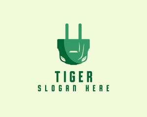 Eco - Electric Car Plug logo design