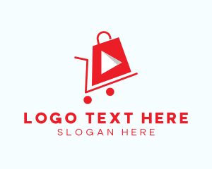 Play Button - Shopping Vlog Channel logo design