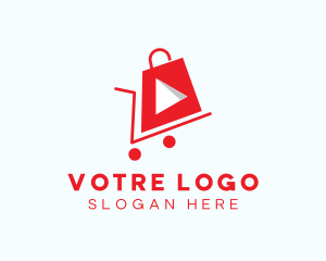 Mobile Application - Shopping Vlog Channel logo design