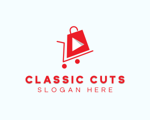 Shopping Vlog Channel logo design